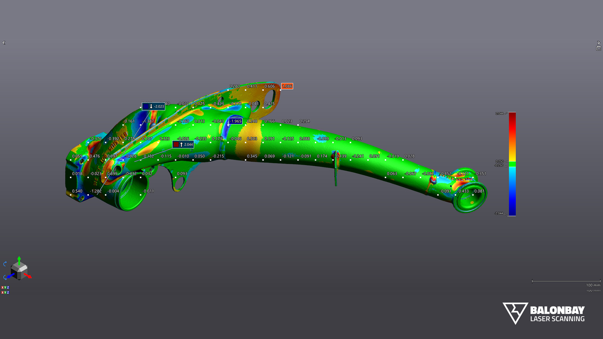 ML24 3D Laser Scanning Inspection Deviation Analysis Services