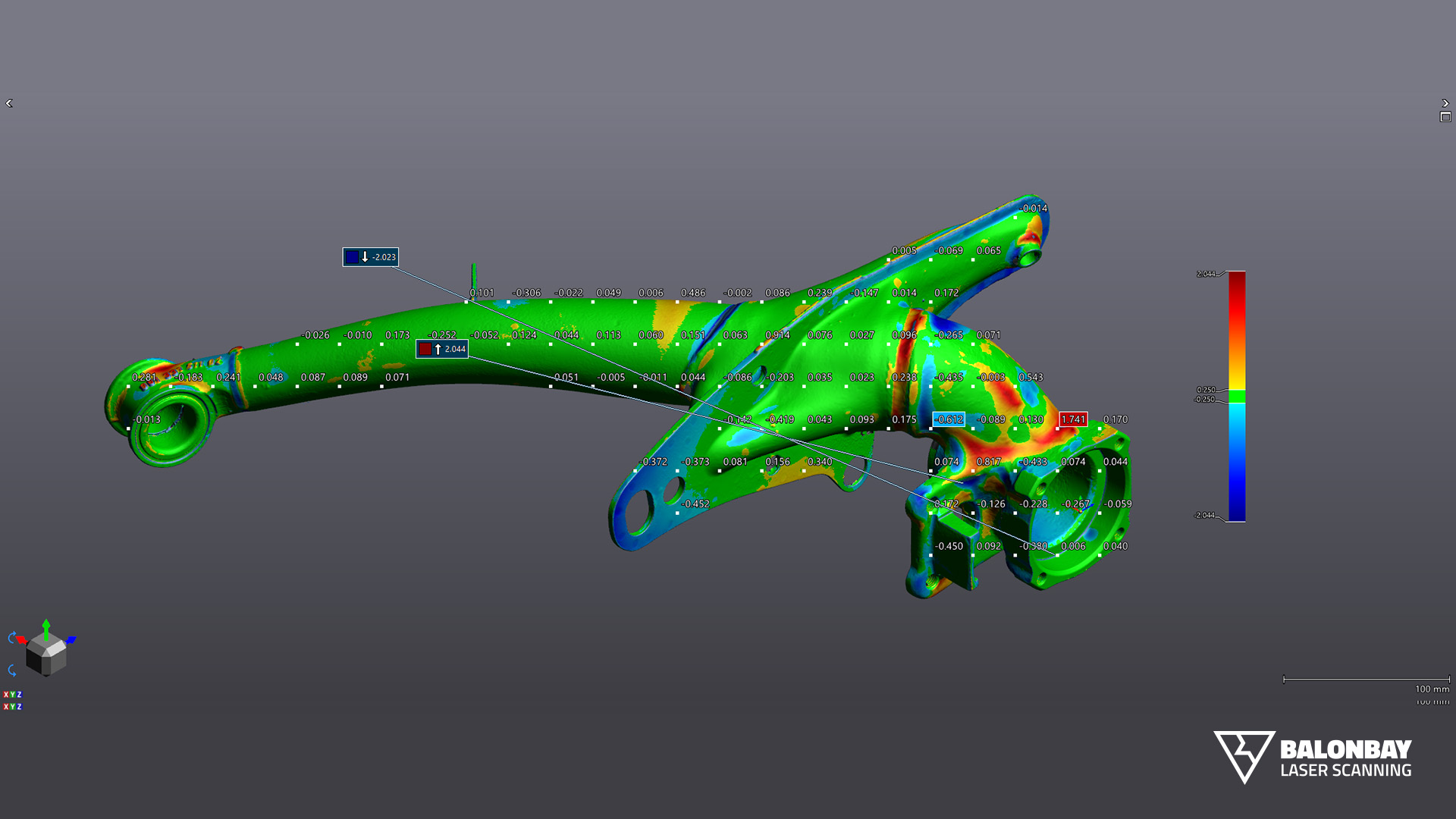 ML24 3D Laser Scanning Inspection Deviation Analysis Services